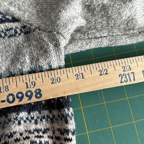 Westport 1962 Women's Gray Nordic Style Turtleneck Pullover 3/4 Sleeves Sz XS - Picture 5 of 6